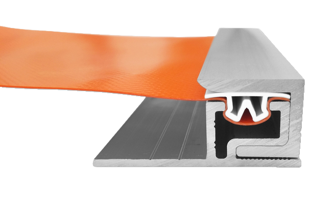 Plane spannen ohne Konfektionieren, banner spannen, banner montieren, Mesh spannen, Schlagtechnik banner, Klemmleisten